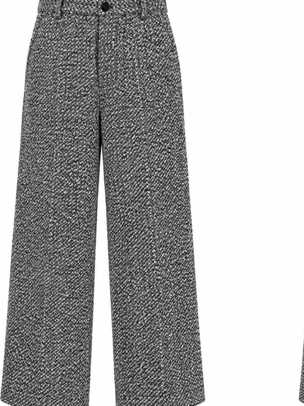 Commense Gray Wool Wide Leg Slacks  - Women's Sz M